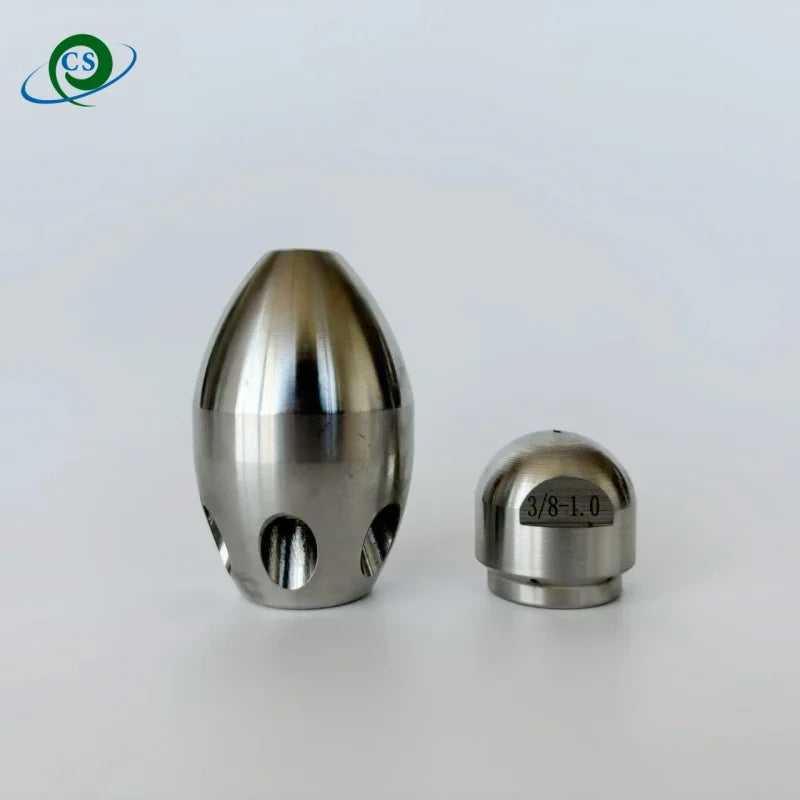 M22 3/8" 1/2" Inch Male Female Thread High Pressure Sewer Cleaning Nozzle to Dredge Stainless Steel Municipal pipeline Washing