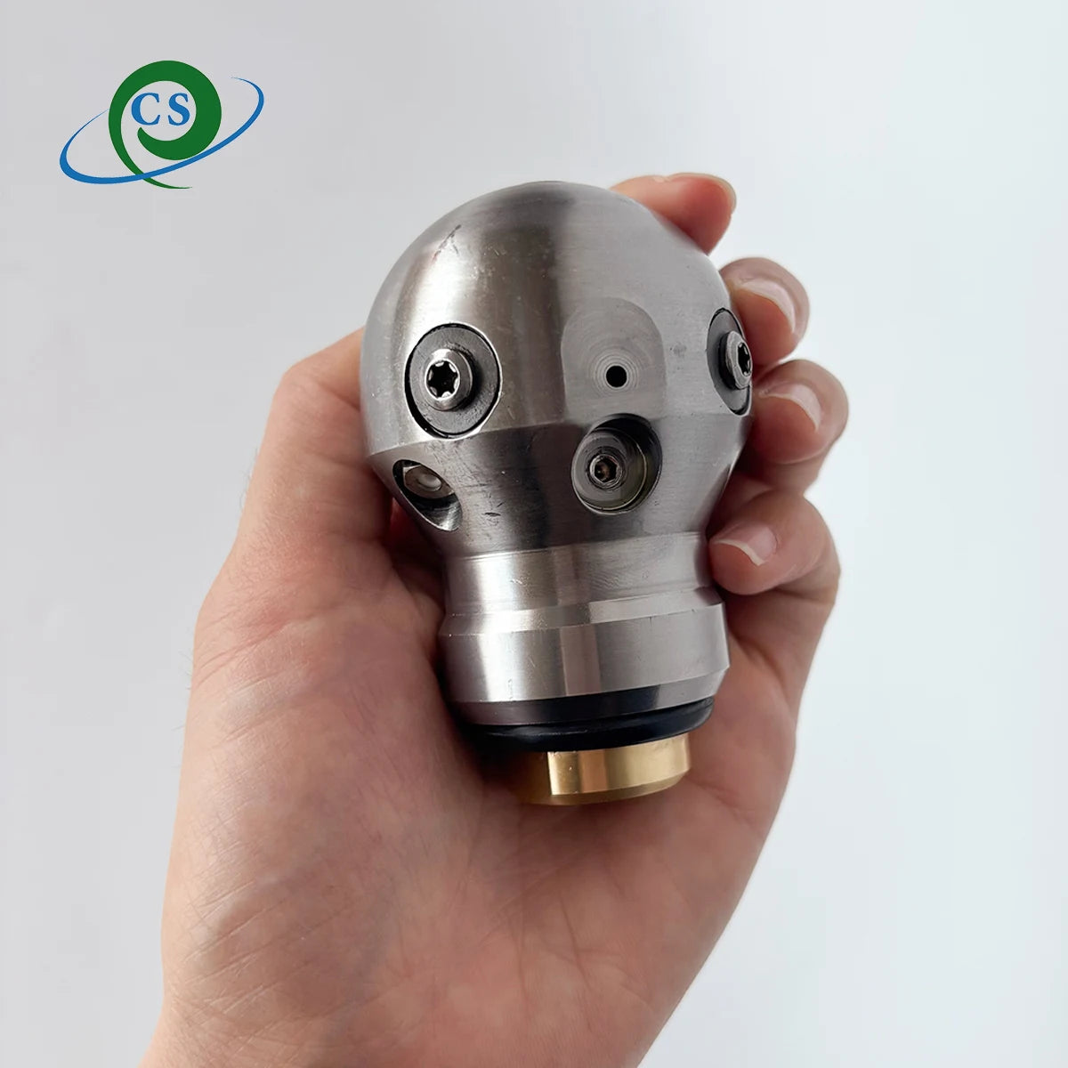 Warthog Rotary High Pressure Nozzle 360-degree Rotation Clean Sewer 3/8" City Road Cleaning Household Pipe Cleaning