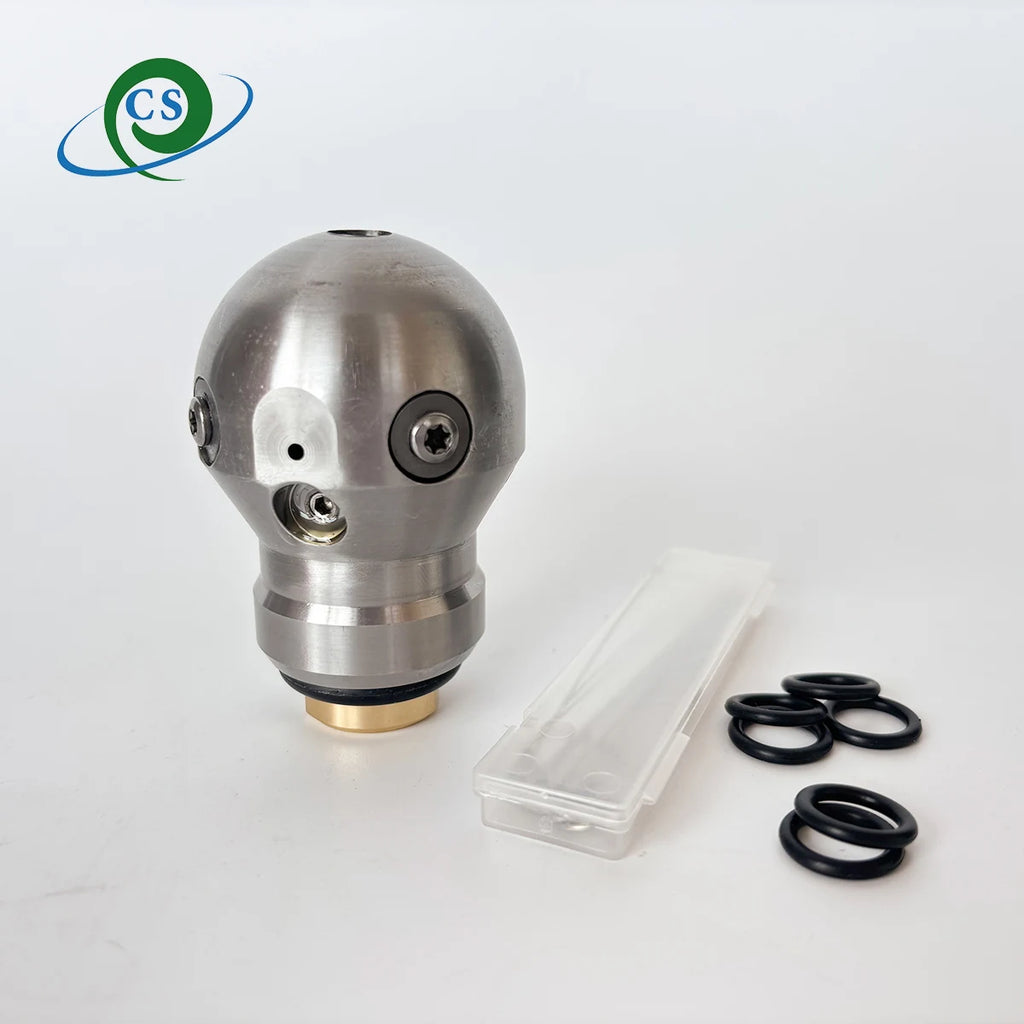 Warthog Rotary High Pressure Nozzle 360-degree Rotation Clean Sewer 3/8" City Road Cleaning Household Pipe Cleaning