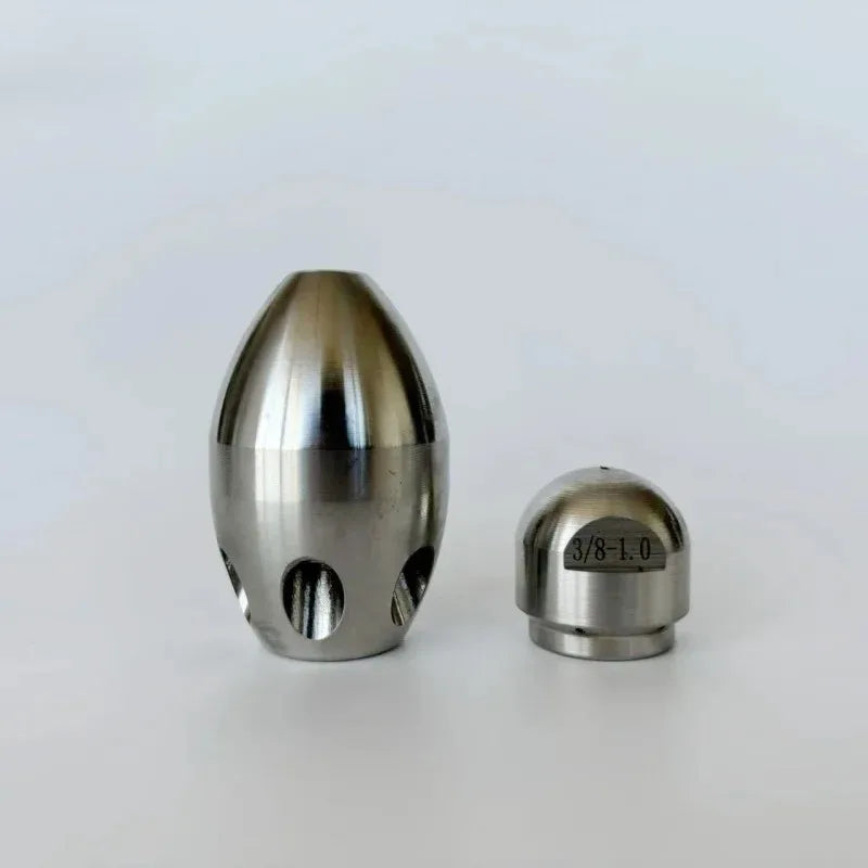 M22 3/8" 1/2" Inch Male Female Thread High Pressure Sewer Cleaning Nozzle to Dredge Stainless Steel Municipal pipeline Washing